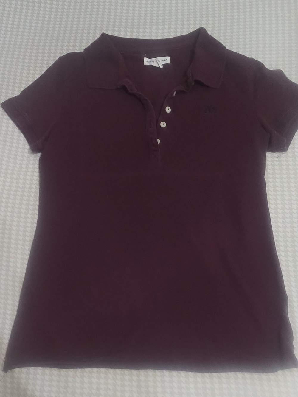 Abercrombie & Fitch Men's Polo in Deep Plum